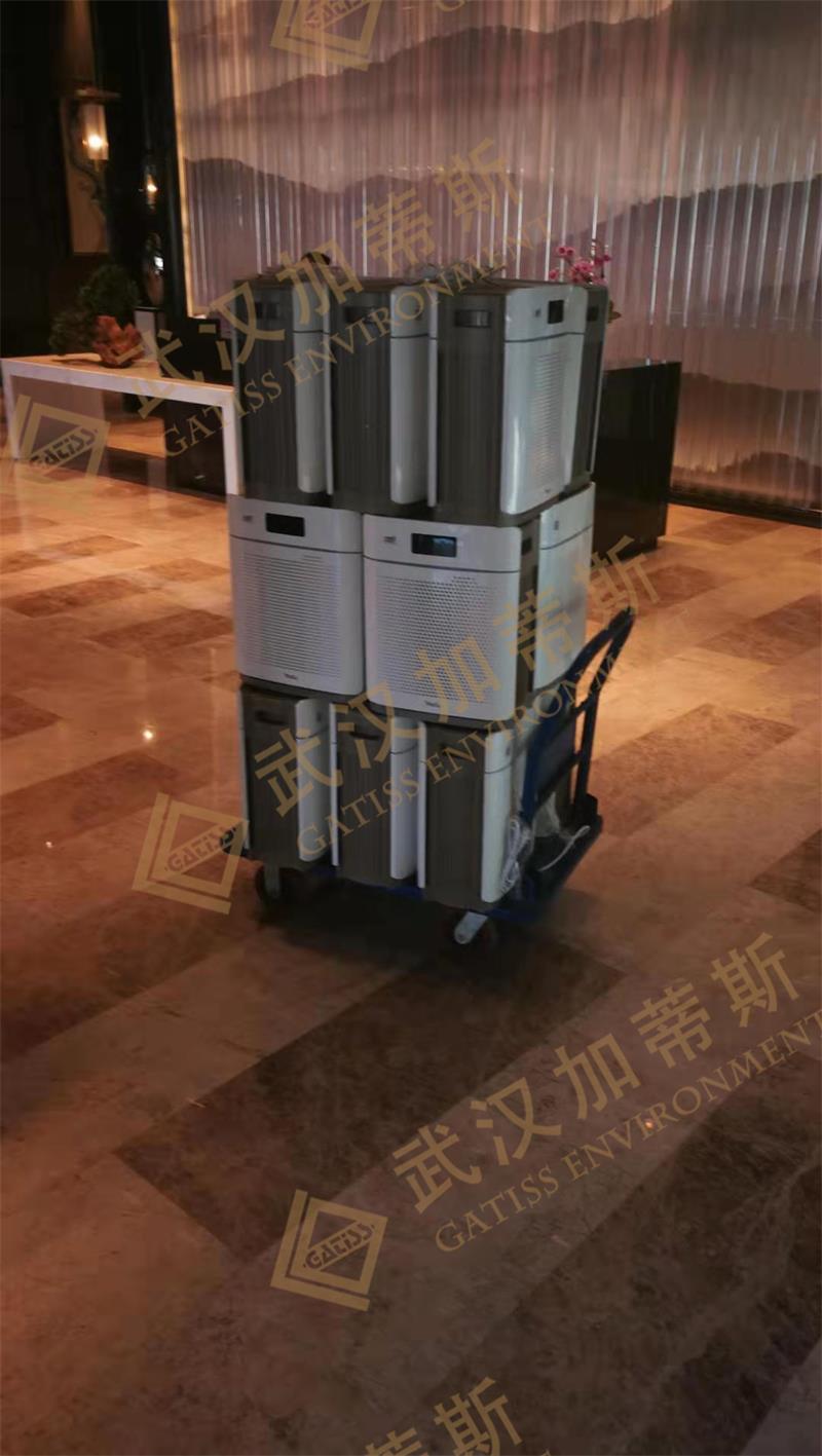 聯投中心空氣凈化器配置現場